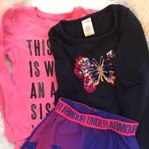 (Sold). Under armour shorts gymboree children's